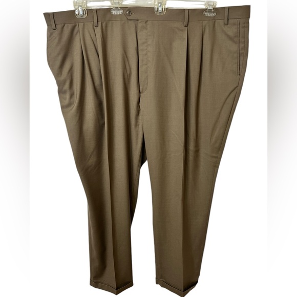 Round tree & Yorke Mens Dress Casual Pant Travel Smart Mens Dress Slacks. - Picture 5 of 11